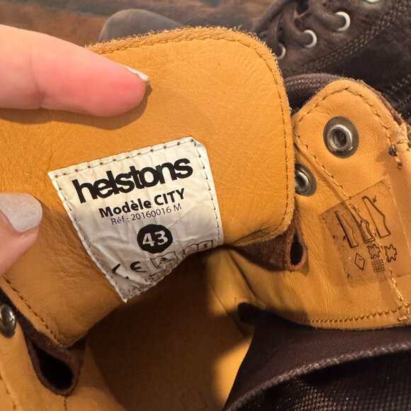 Helstons Travel motorcycle men's boots size 43 (men's size 9.5-10) - Picture 3 of 5